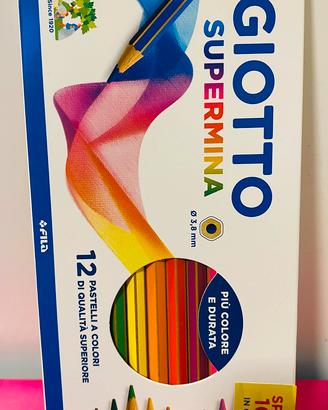 Giotto Supermina da 12 / colori a legno pastelli