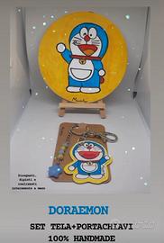 Set quadretto & portachiavi "cartoons"