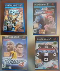 Set quattro giochi Play Station 2 