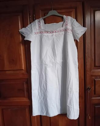 Camicia da notte vintage con fiorellini,tg.46