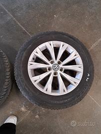 CERCHI IN LEGA ORIGINALI VW + gomme ALL SEASON