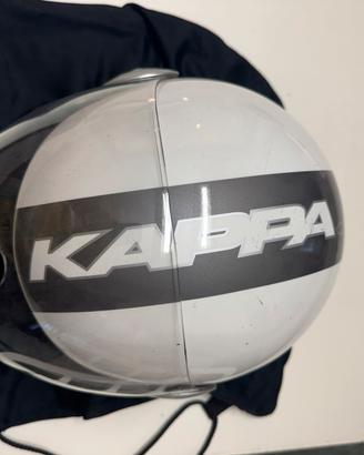 Casco Kappa Jet bianco/grigio taglia XL