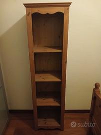 Libreria in legno di pino 172x50x35 - 4 vani