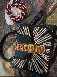 Borsa Gucci seta e Swarovski