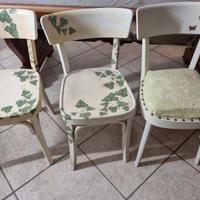 Sedie vintage legno