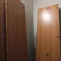 Armadio alto due ante con letto matrimoniale