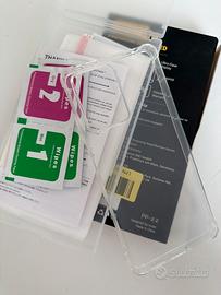 3 vetri temperati + cover  xiaomi redmi note 12