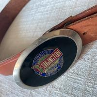 Cintura in cuoio con fibbia western originale