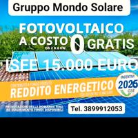 fotovoltaico GRATIS bando reddito energetico