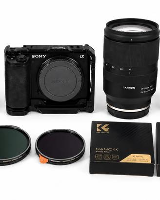 Sony ZV -E10 Kit + Obiettivi + Cage + Filtri ND