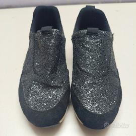 Sneakers nere glitter slip on 