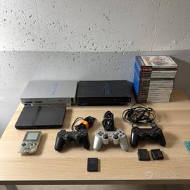 Lotto PS2 (3 console) + 3 pad+ 16 giochi + Gameboy