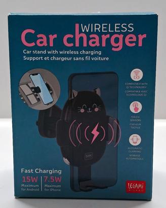 📱⚡ Supporto auto con ricarica wireless Legami