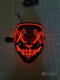 Maschera Halloween  con led