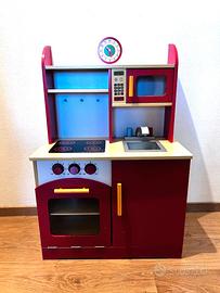 Cucina giocattolo in legno + accessori
