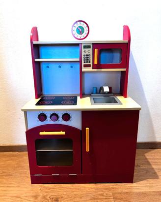Cucina giocattolo in legno + accessori