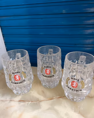 3 Boccali Birra Vintage  Caratsch Da Collezione