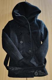 Cappotto doppio petto Tg M, grigio scuro