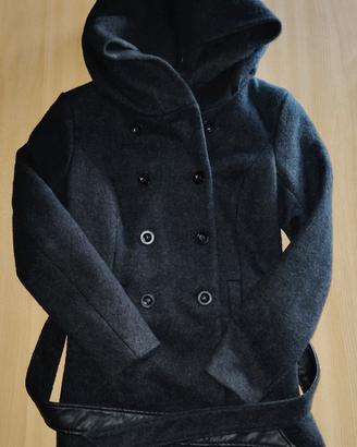 Cappotto doppio petto Tg M, grigio scuro