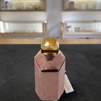 Anello a fascia bombata "Dome" oro - Acciaio Inox