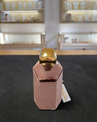 Anello a fascia bombata "Dome" oro - Acciaio Inox