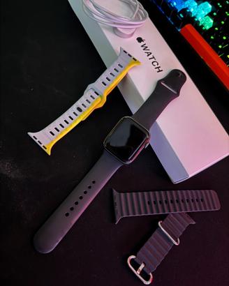 Apple Watch Serie 5 44mm Nero e 4 cinturini