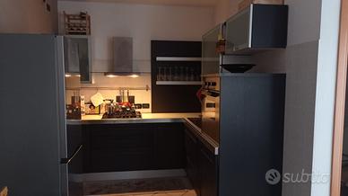 Cicina angolare con elettrodomestici