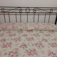 Letto matrimoniale completo di rete e materasso 