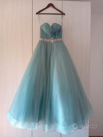 Abito da cerimonia colore Verde acqua - turchese