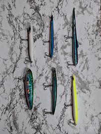 Lotto 6 Artificiali Spinning Mare Savage Gear 
