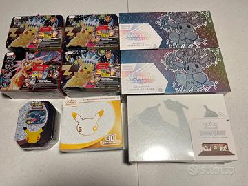 Vari set cofanetti  etb chest tin Pokemon