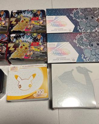 Vari set cofanetti  etb chest tin Pokemon
