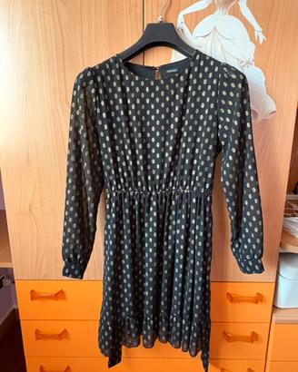 vestito a pois oro