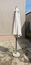 ombrellone con base in cemento 