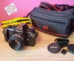 Fotocamera Reflex Nikon F-301 Obiettivo 50mm & Box