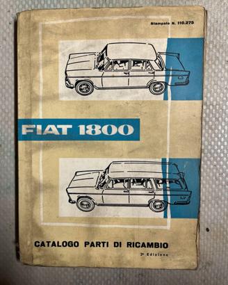 Catalogo parti di ricambio FIAT 1800 2a edizione