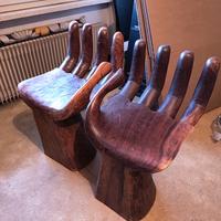 Sedie sculture in legno