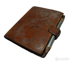 VINTAGE AGENDA IN PELLE DEL 1965 CON PORTAMATTITA