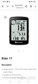 GPS bike computer Bryton Rider 17