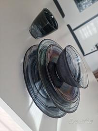 Set piatti vetro moderni