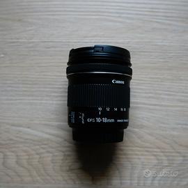 Obbiettivo Canon efs 10-18mm apsc