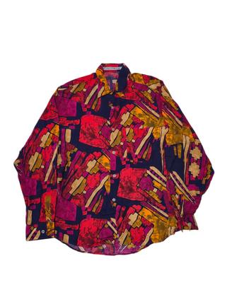 Camicia Etnica Vintage Multicolor Viscosa Tg L
