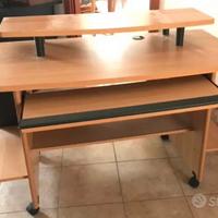 Postazioni PC-PortaTV s Stereo-Cassettiera e Vario