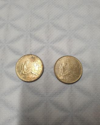 moneta n 2 200 lire 1980 anno