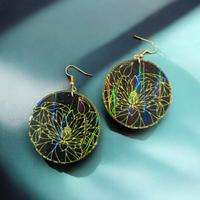 Orecchini zen olografici, orecchini da donna