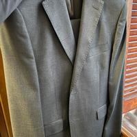 Abito elegante uomo grigio antracite fresco lana