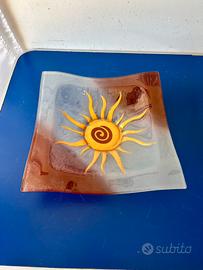 Centrotavola Sole in Vetro Decorativo