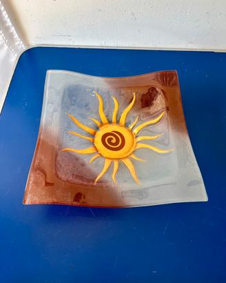 Centrotavola Sole in Vetro Decorativo