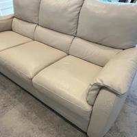 divano Natuzzi in vera pelle 3 posti