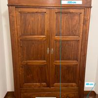 Antico Luigi Filippo in Noce - Ottocento - 2 Ante